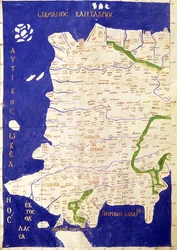 Karte von Spanien und Portugal, aus „Geographia“